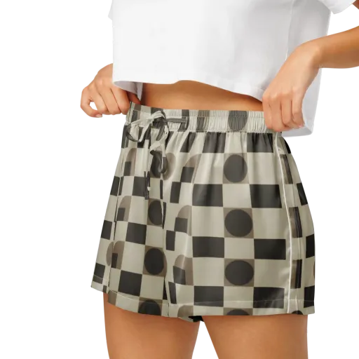 Taupe Tectonics on a Women's Pajama Shorts