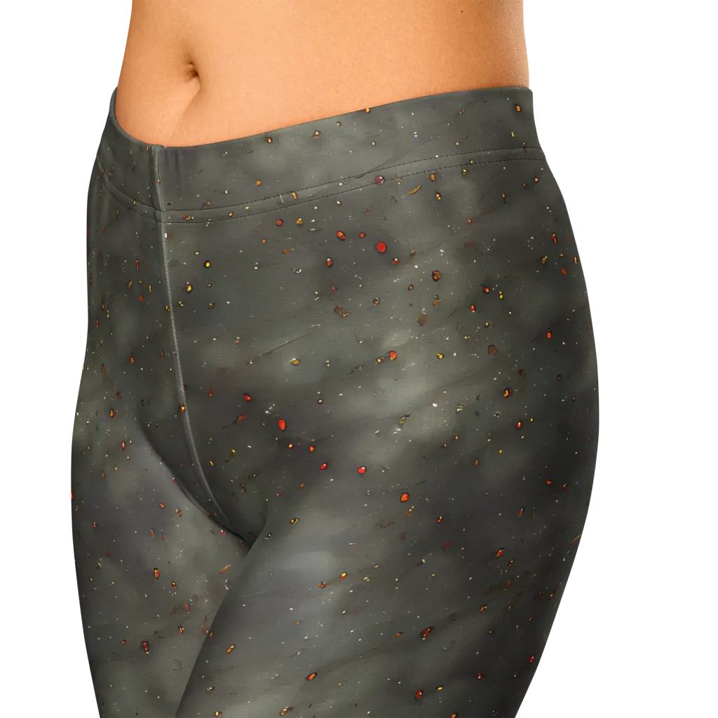 Ashen Constellation on Capri Leggings — Zoomed-in