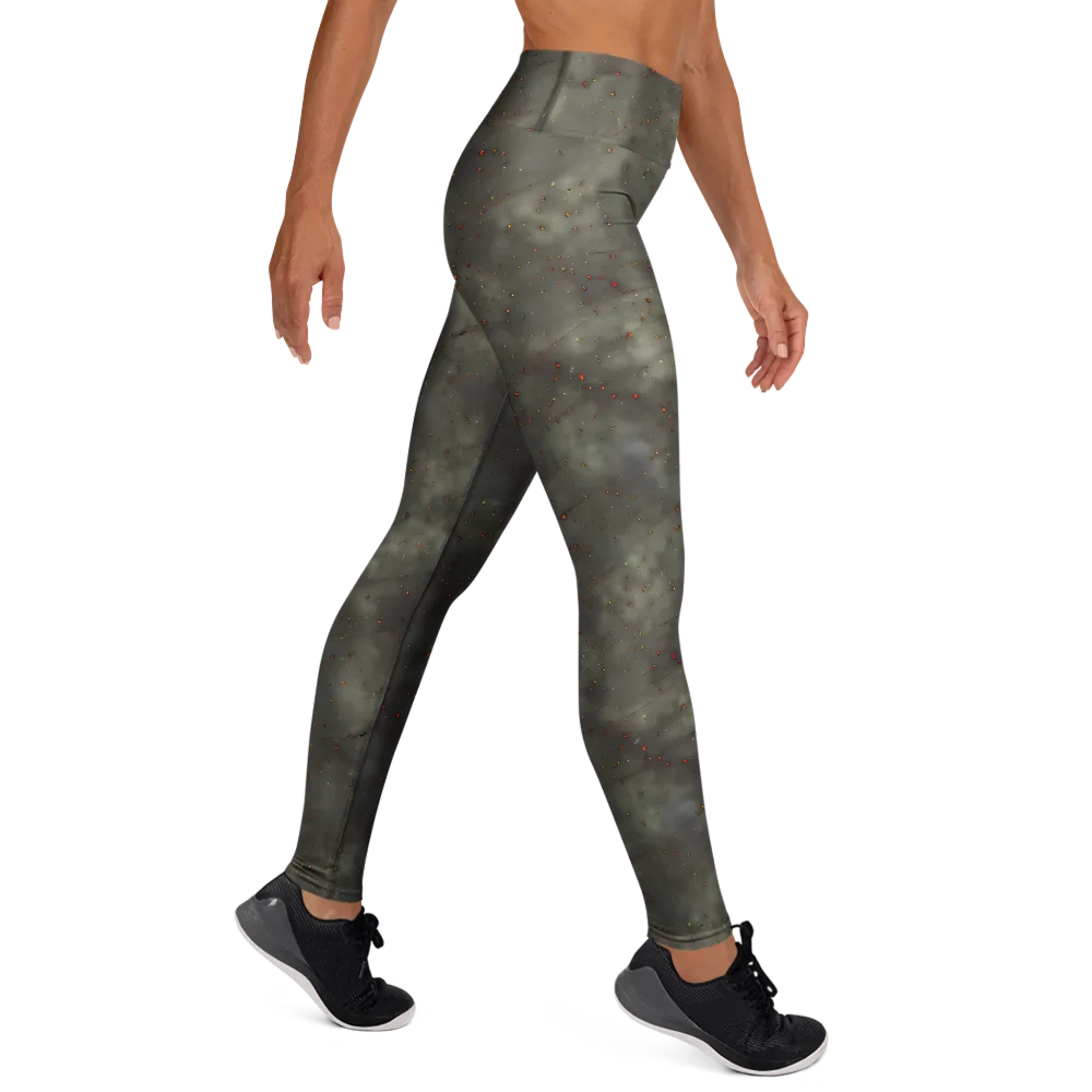 Ashen Constellation on Yoga Leggings — Right