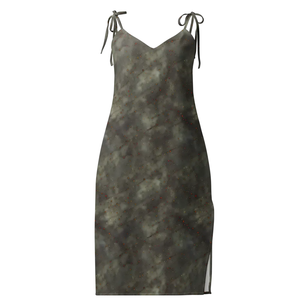 Ashen Constellation on Slip Dress — Front