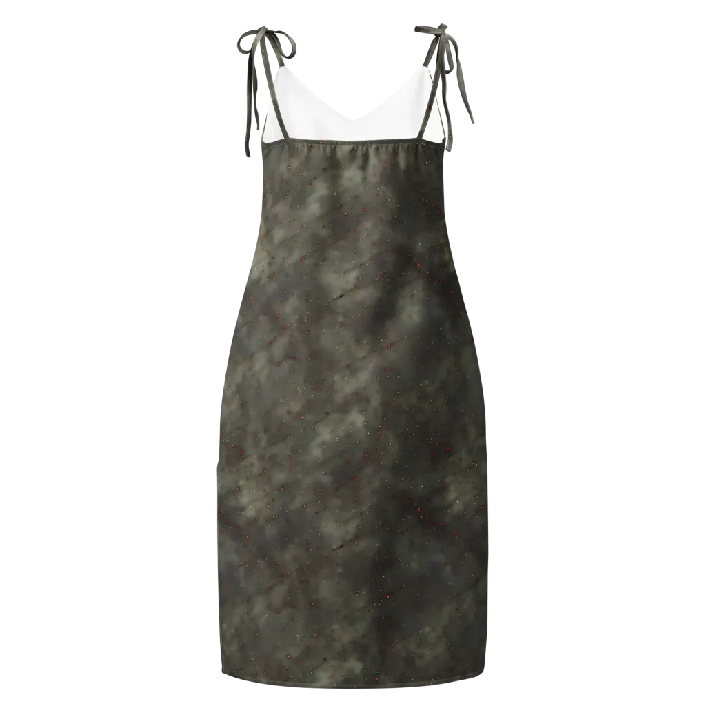 Ashen Constellation on Slip Dress — Back