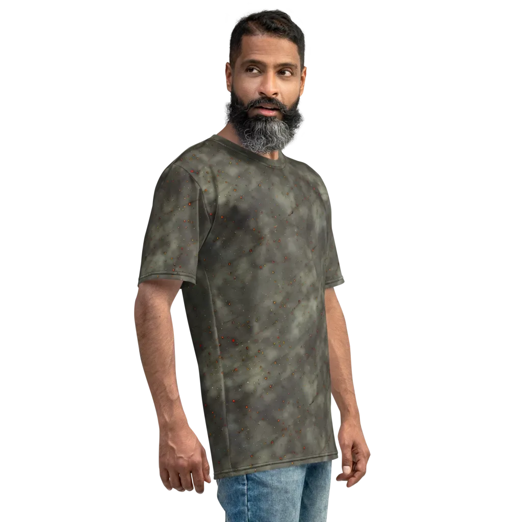 Ashen Constellation on Men's Crew Neck T-Shirt — Right
