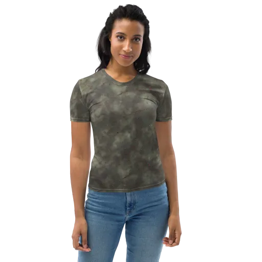 Ashen Constellation on a Women's Crew Neck T-Shirt