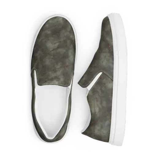Ashen Constellation on a Men's Slip-On Canvas Shoes