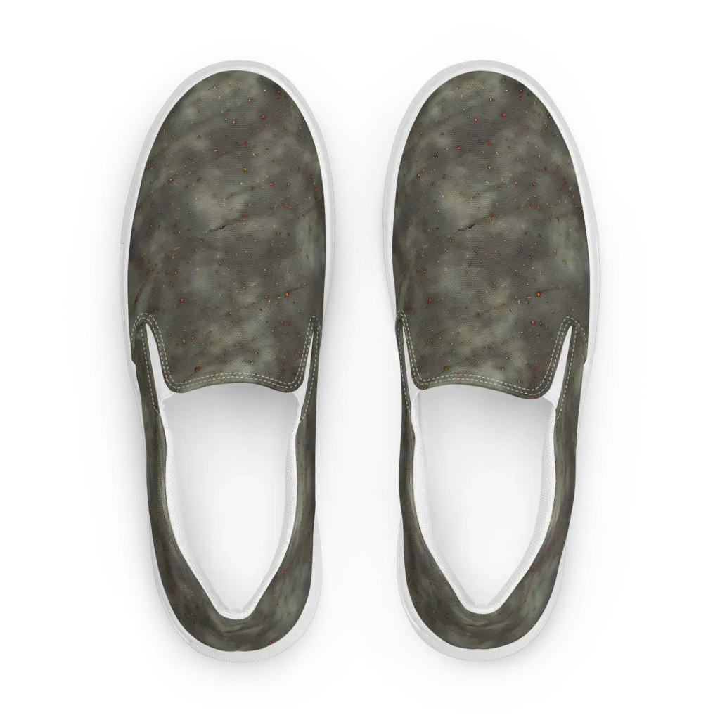 Ashen Constellation on Women's Slip-On Canvas Shoes — Front