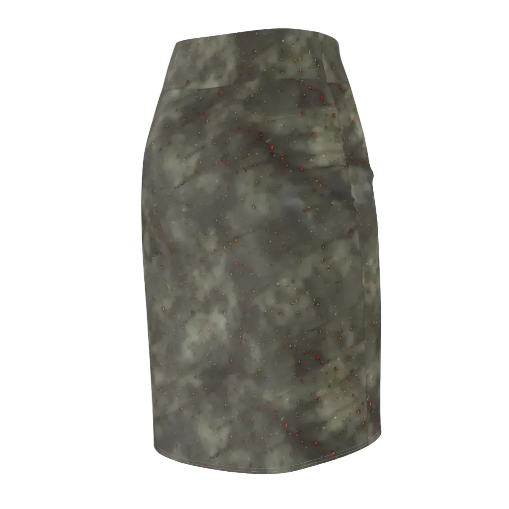 Ashen Constellation on Pencil Skirt — Back Side