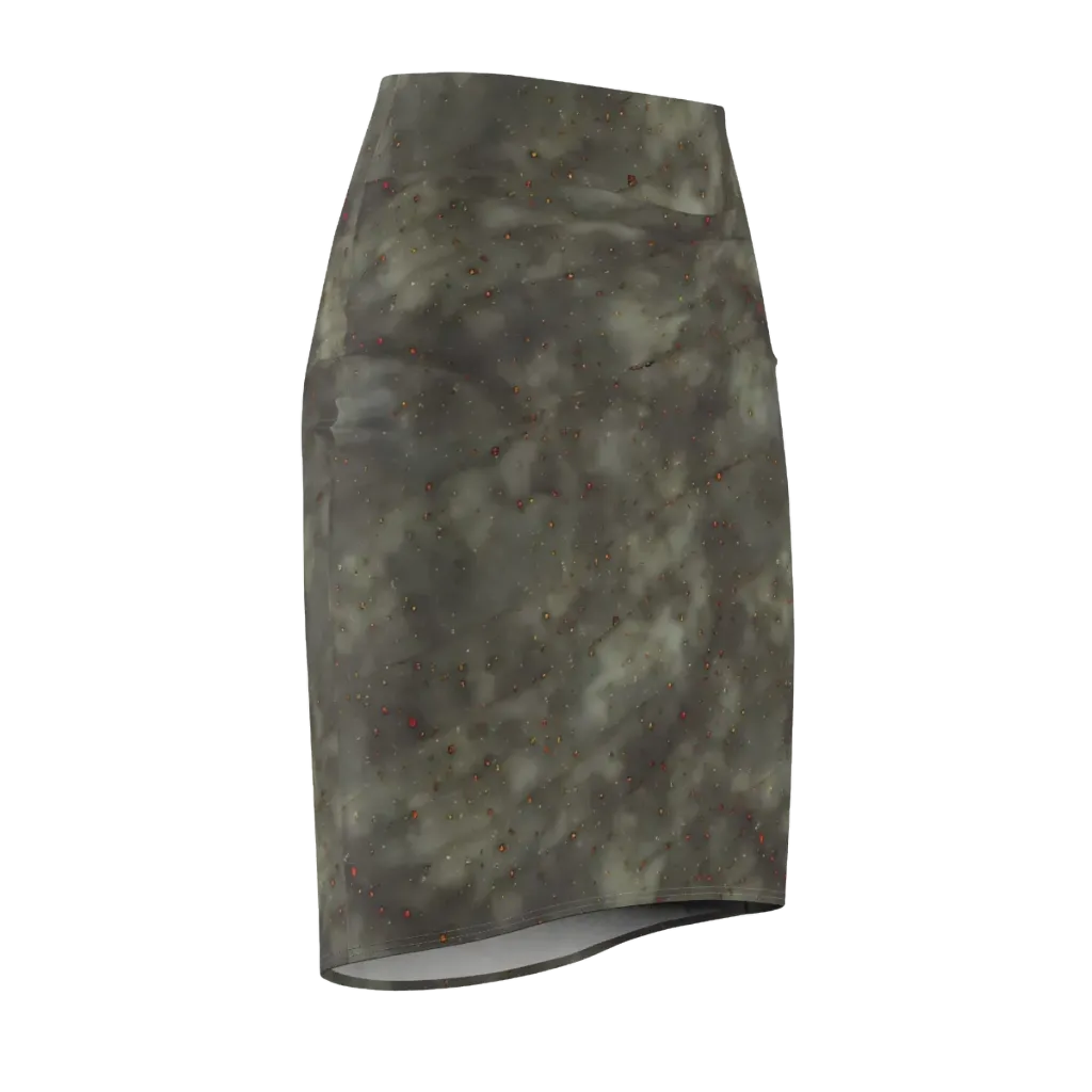 Ashen Constellation on Pencil Skirt — Front Side