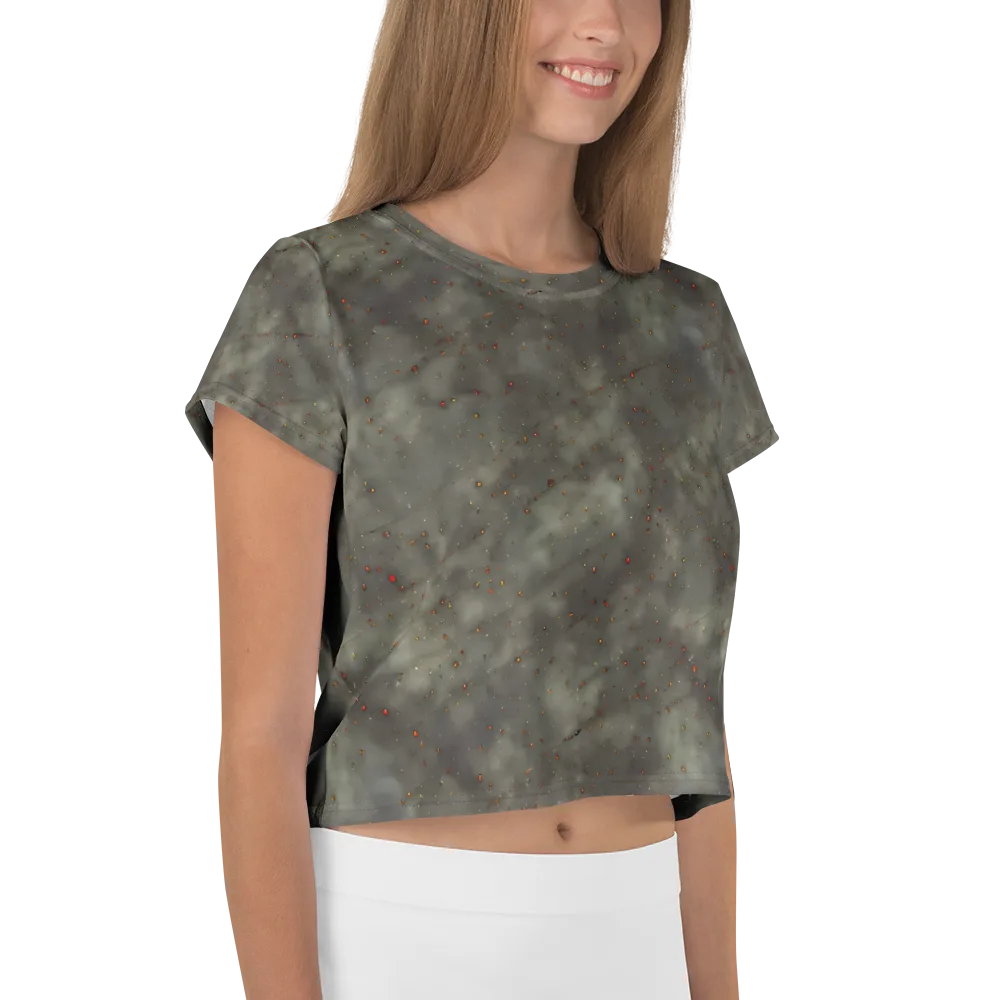 Ashen Constellation on Crop Tee — Right