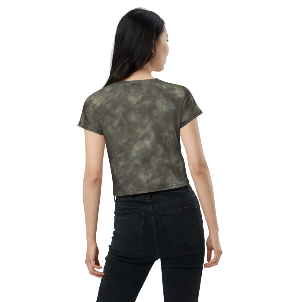 Ashen Constellation on Crop Tee — Back