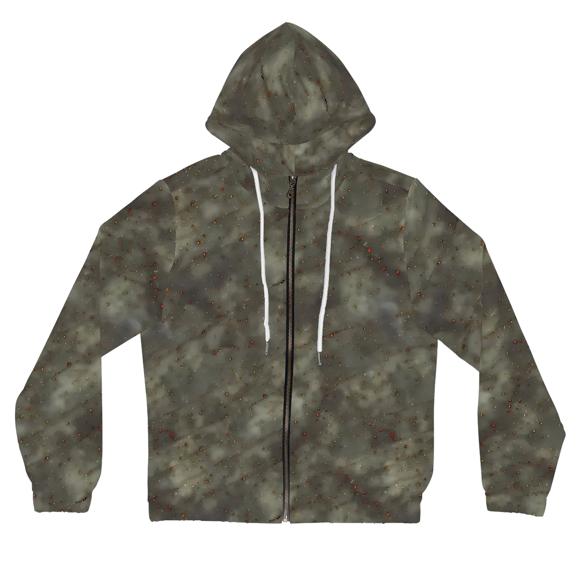 Ashen Constellation on Women's Full-Zip Hoodie — Front