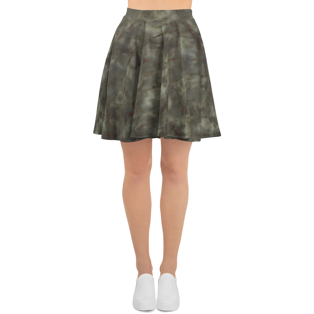 Ashen Constellation on Skater Skirt — Front