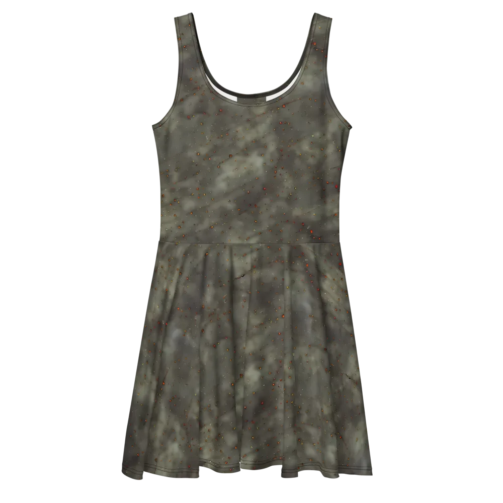 Ashen Constellation on Skater Dress — Front