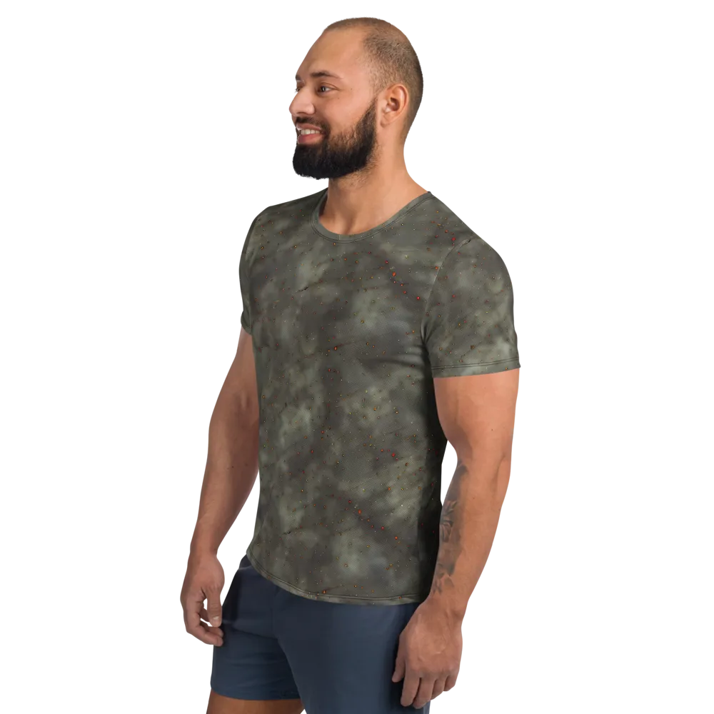 Ashen Constellation on Men's Athletic T-Shirt — Left
