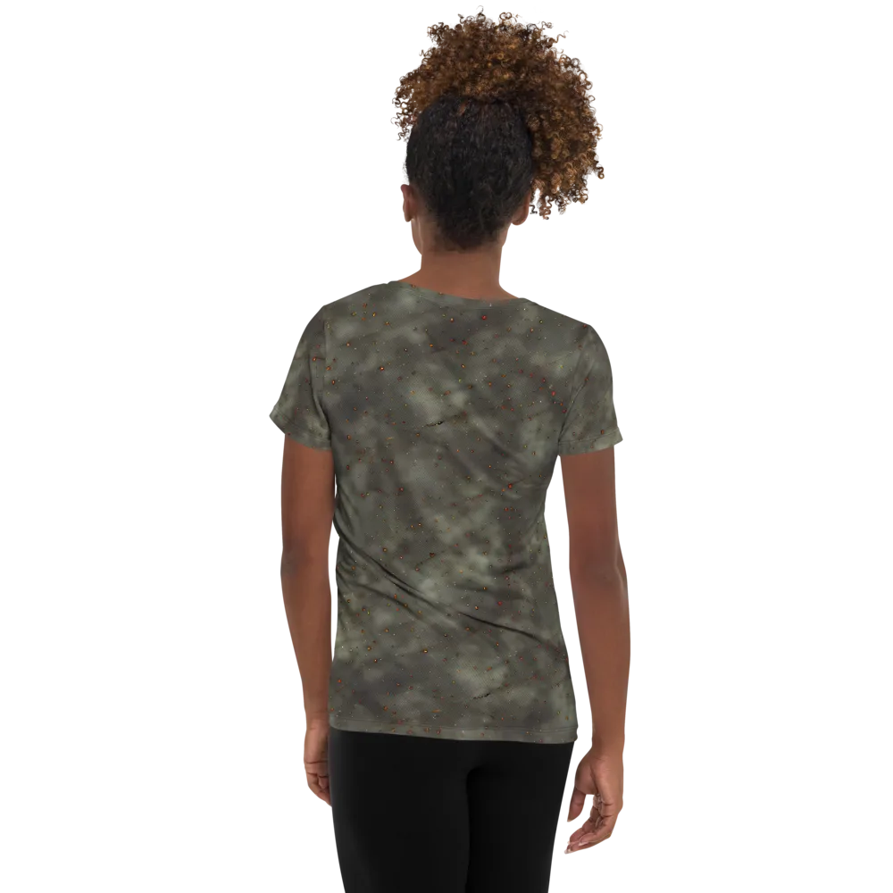 Ashen Constellation on Women's Athletic T-Shirt — Back