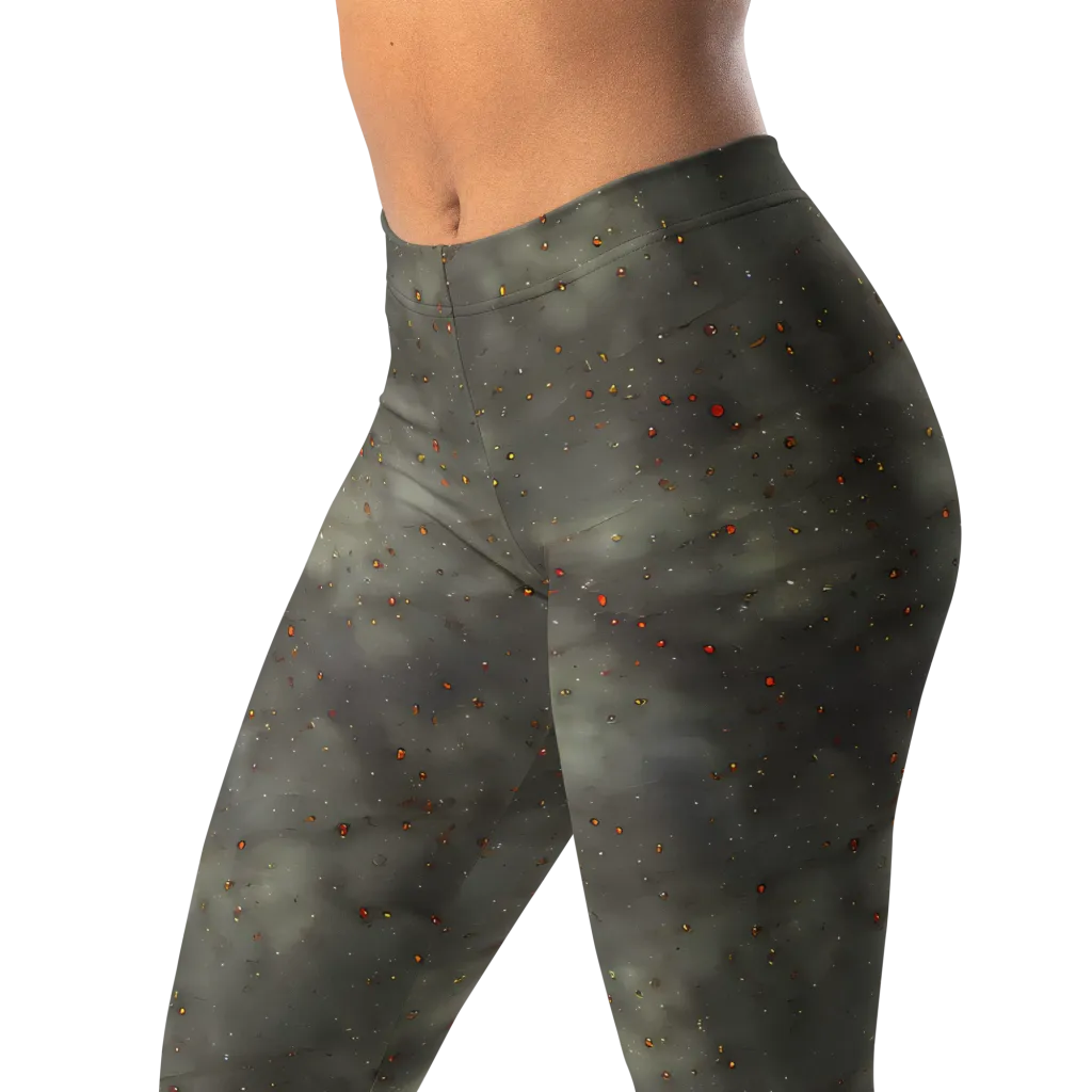 Ashen Constellation on Leggings — Left Front