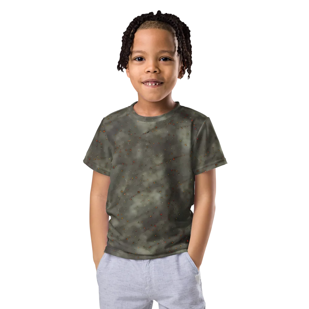 Ashen Constellation on Kids Crew Neck T-Shirt — Front
