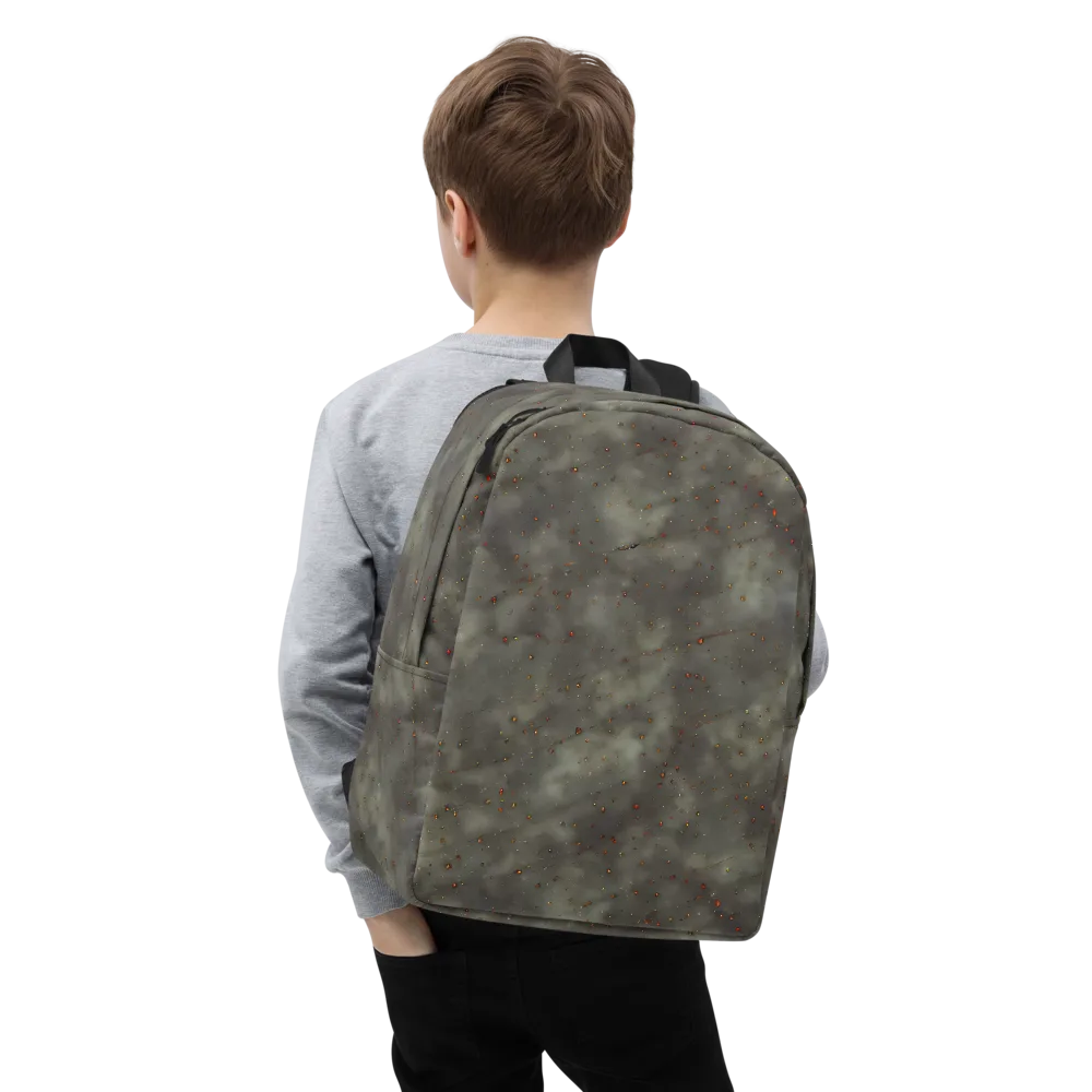 Ashen Constellation on Minimalist Backpack — Zoomed-in