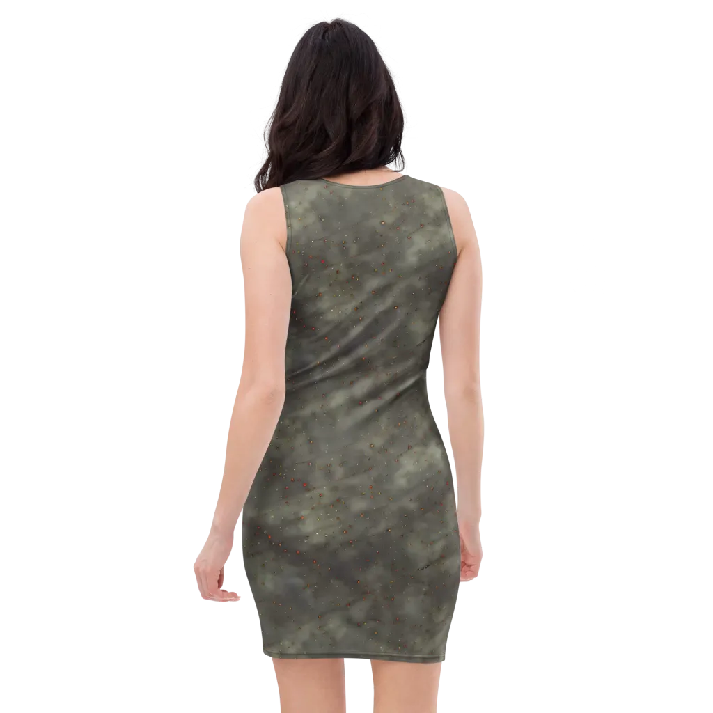Ashen Constellation on Bodycon Dress — Back