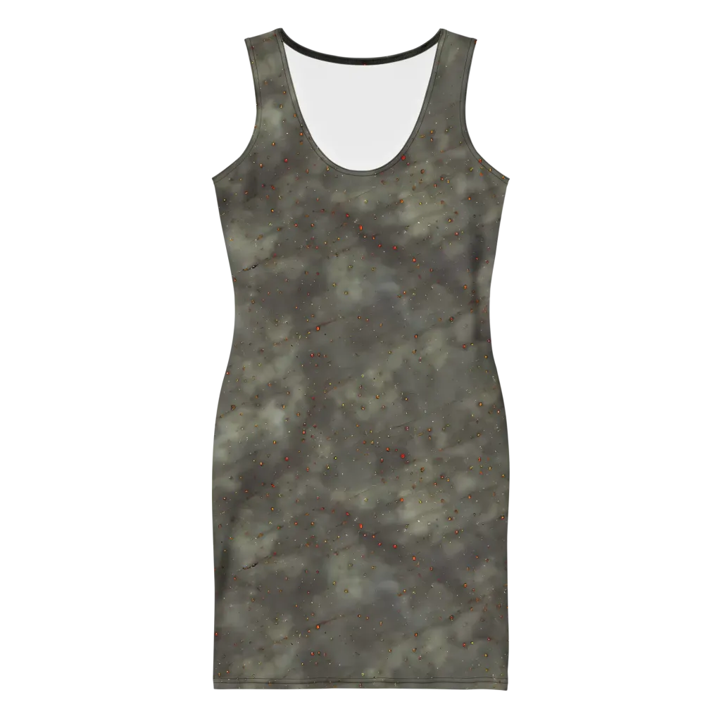 Ashen Constellation on Bodycon Dress — Front