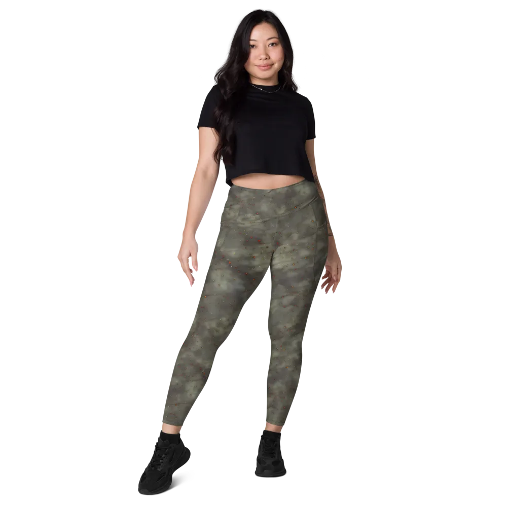 Ashen Constellation on Leggings with Pockets — Front