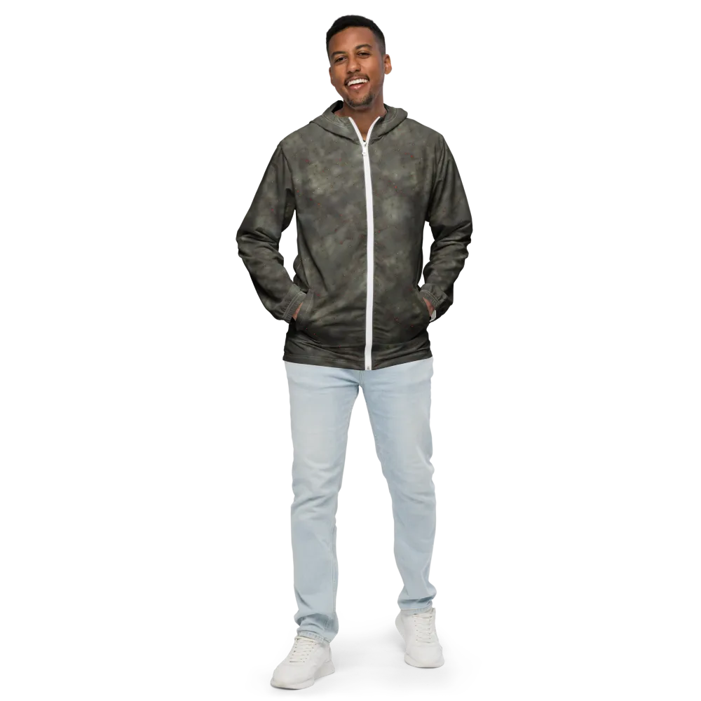 Ashen Constellation on Men's Windbreaker — Front