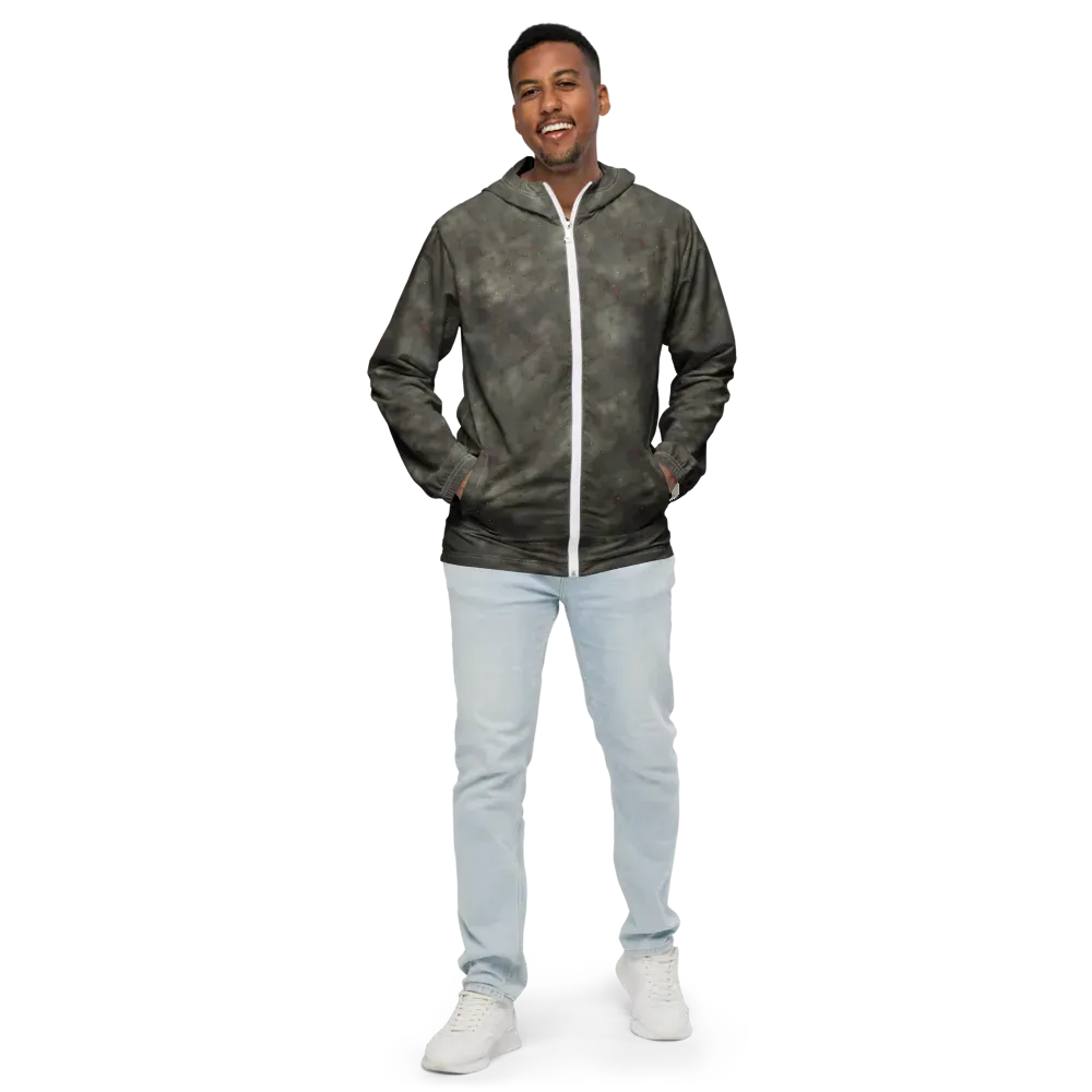 Ashen Constellation on Men's Windbreaker — Front