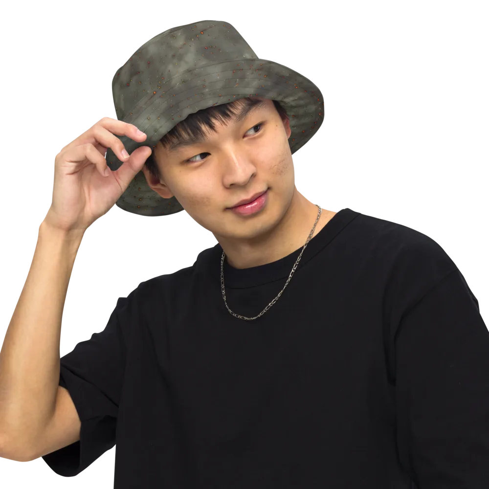Ashen Constellation on Reversible Bucket Hat — Front Inside