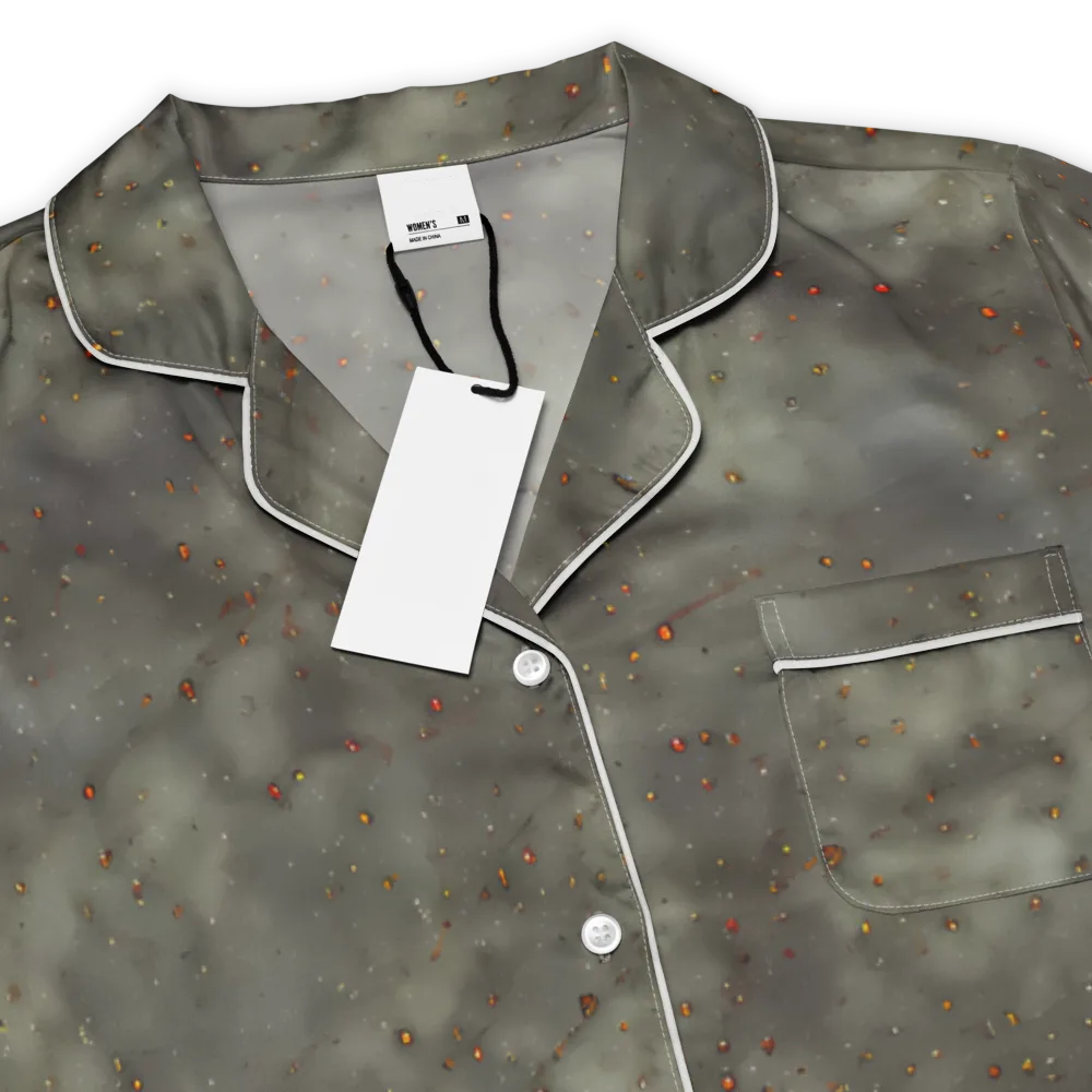 Ashen Constellation on Women's Short Sleeve Pajama Top — Product details