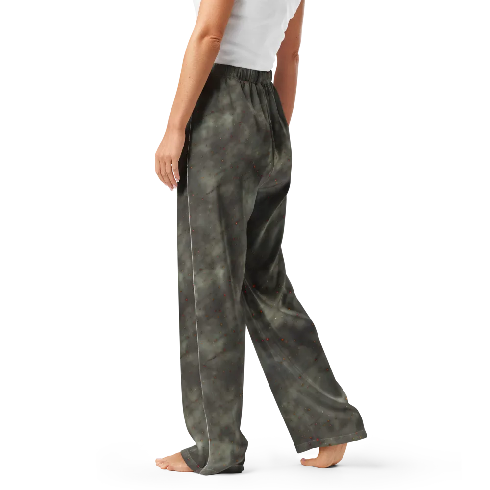 Ashen Constellation on Women's Pajama Pants — Left