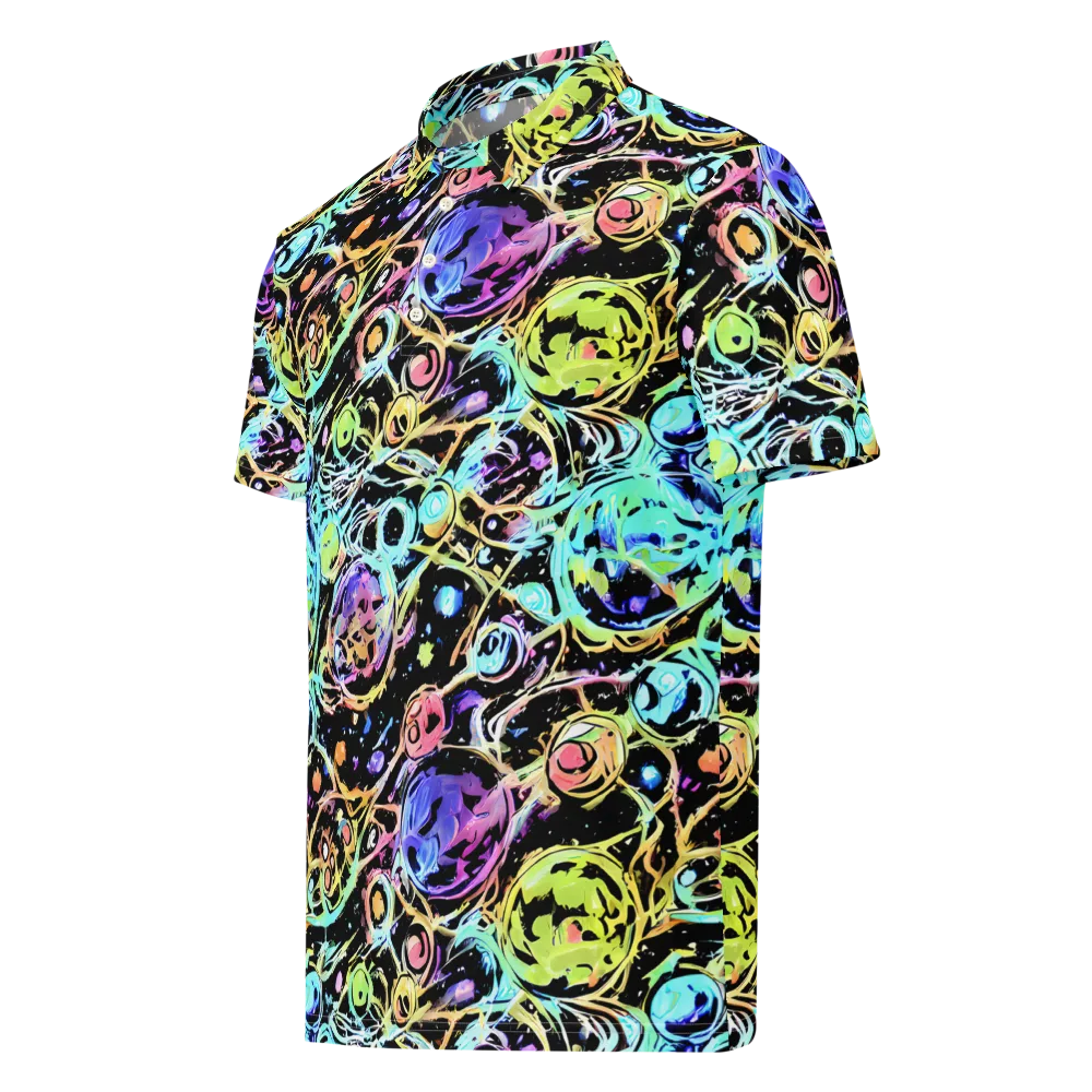 Galactic Jelly on Men's Slim Fit Polo Shirt — Left Front