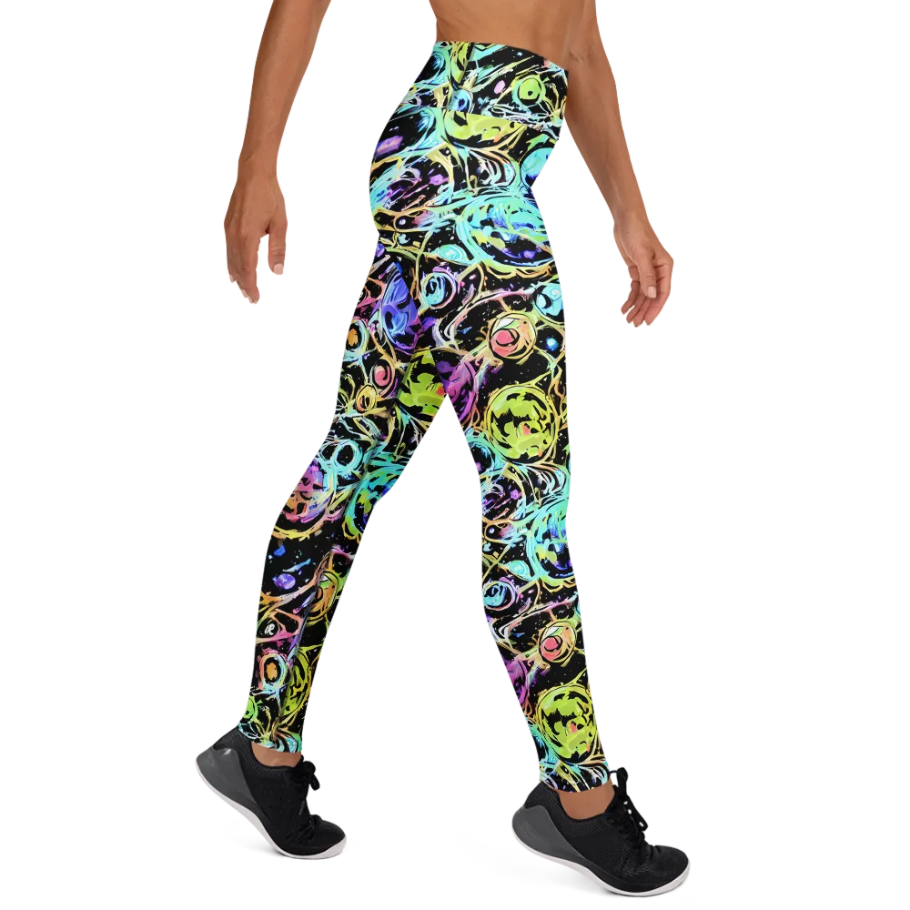 Galactic Jelly on Yoga Leggings — Right