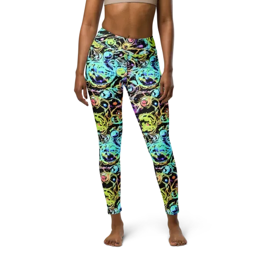Galactic Jelly on a Yoga Leggings