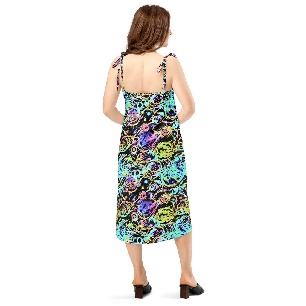 Galactic Jelly on Slip Dress — Back