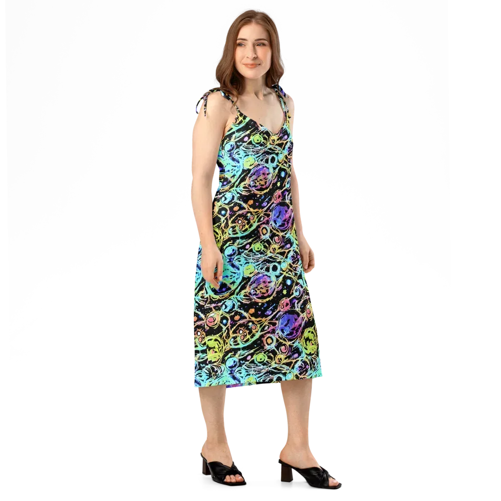 Galactic Jelly on Slip Dress — Right Front