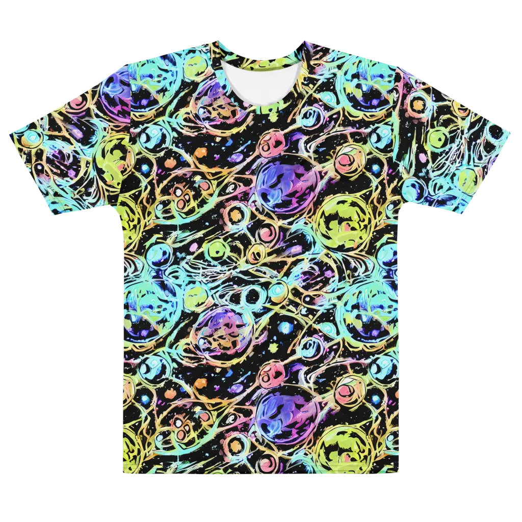 Galactic Jelly on Men's Cotton Crew Neck T-Shirt — Front