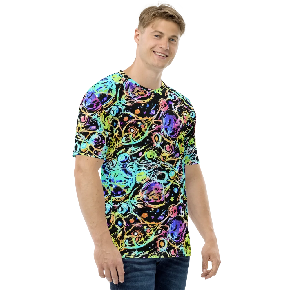 Galactic Jelly on Men's Crew Neck T-Shirt — Right