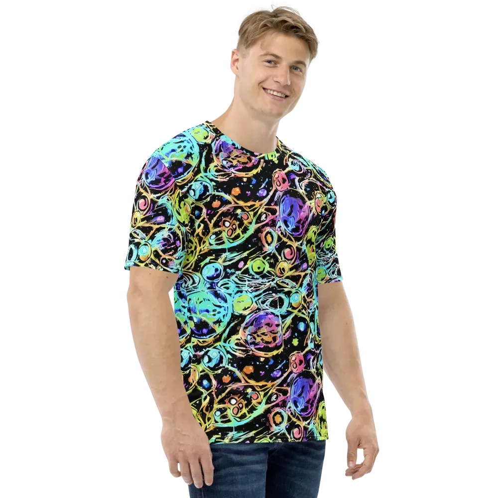 Galactic Jelly on Men's Crew Neck T-Shirt — Right
