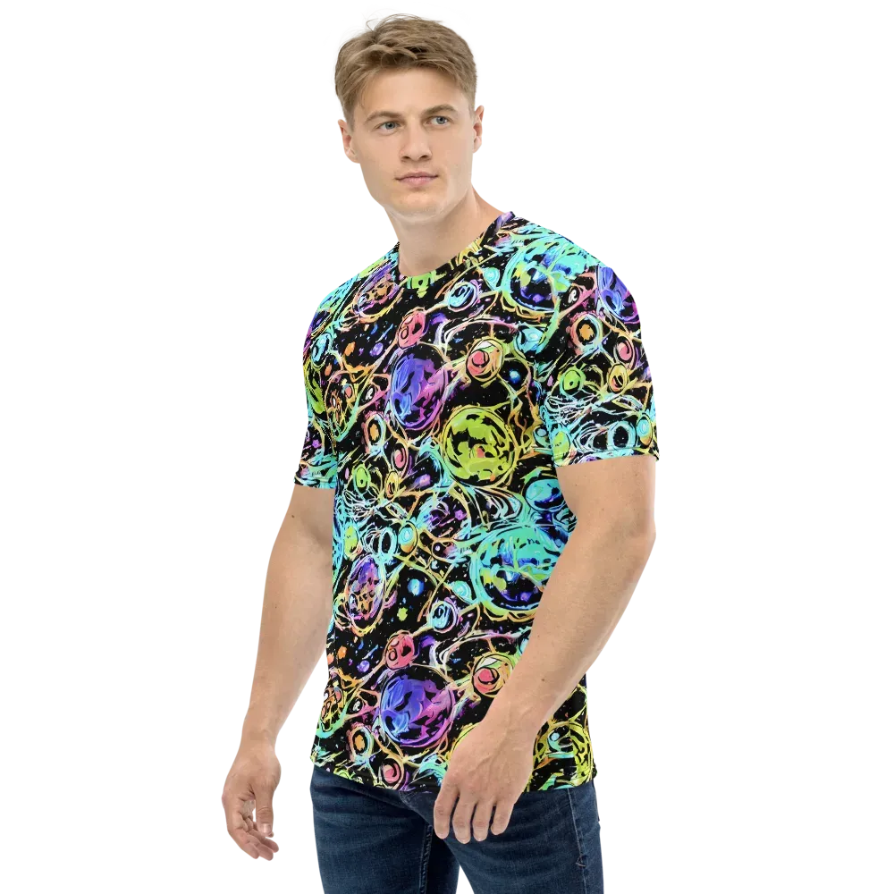 Galactic Jelly on Men's Crew Neck T-Shirt — Left
