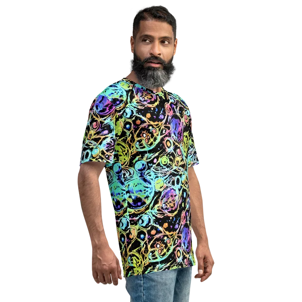 Galactic Jelly on Men's Crew Neck T-Shirt — Right