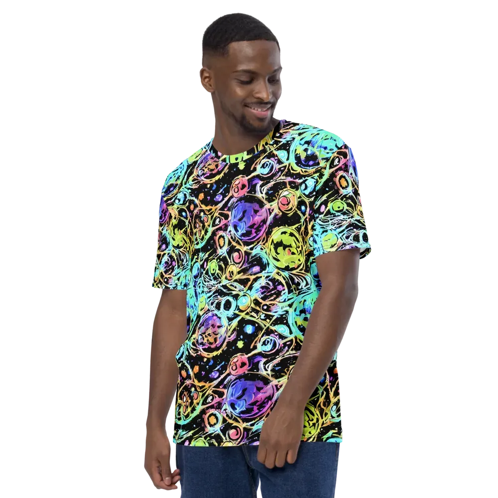Galactic Jelly on Men's Crew Neck T-Shirt — Left