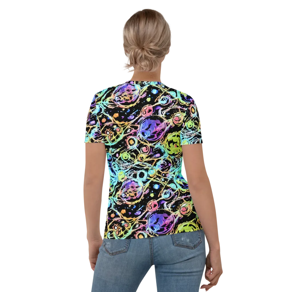 Galactic Jelly on Women's Crew Neck T-Shirt — Back