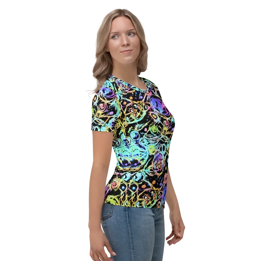 Galactic Jelly on Women's Crew Neck T-Shirt — Right