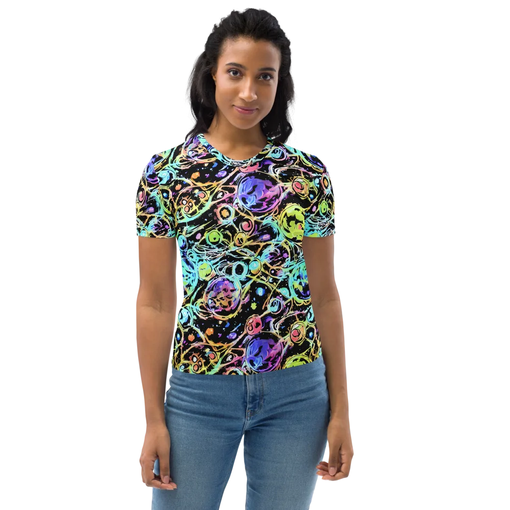 Galactic Jelly on Women's Crew Neck T-Shirt — Front