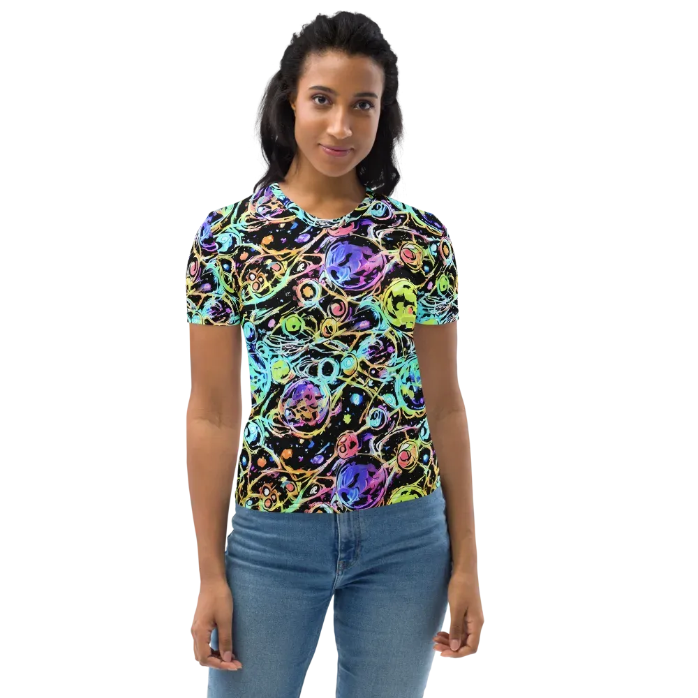 Galactic Jelly on Women's Crew Neck T-Shirt — Front