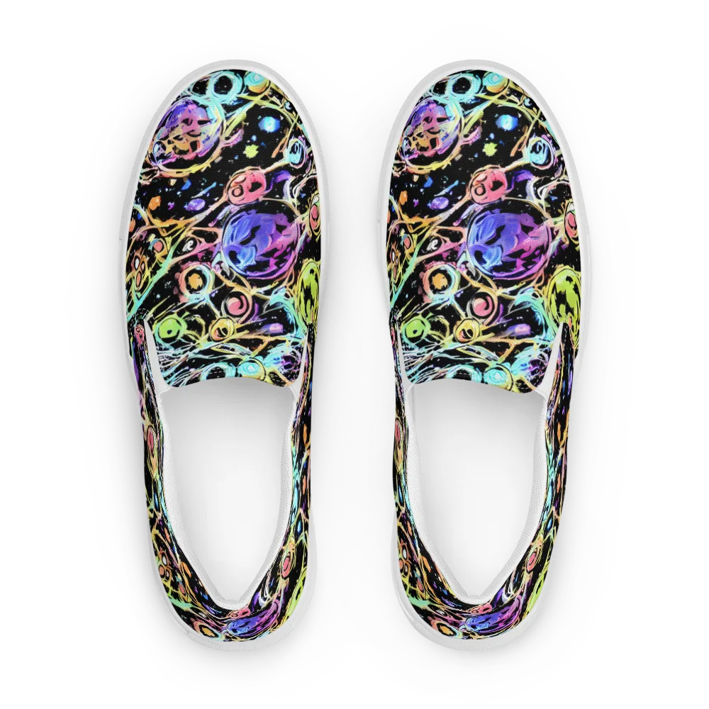 Galactic Jelly on Men's Slip-On Canvas Shoes — Front