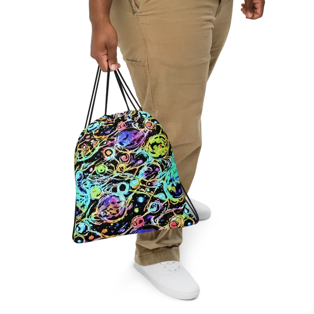 Galactic Jelly on Drawstring Bag — Front