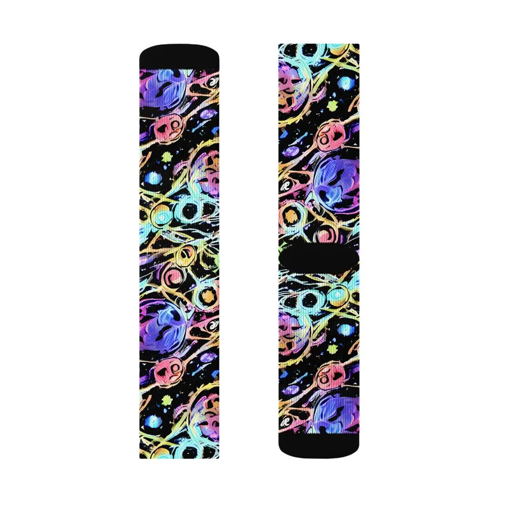 Galactic Jelly on Socks — Left Sock