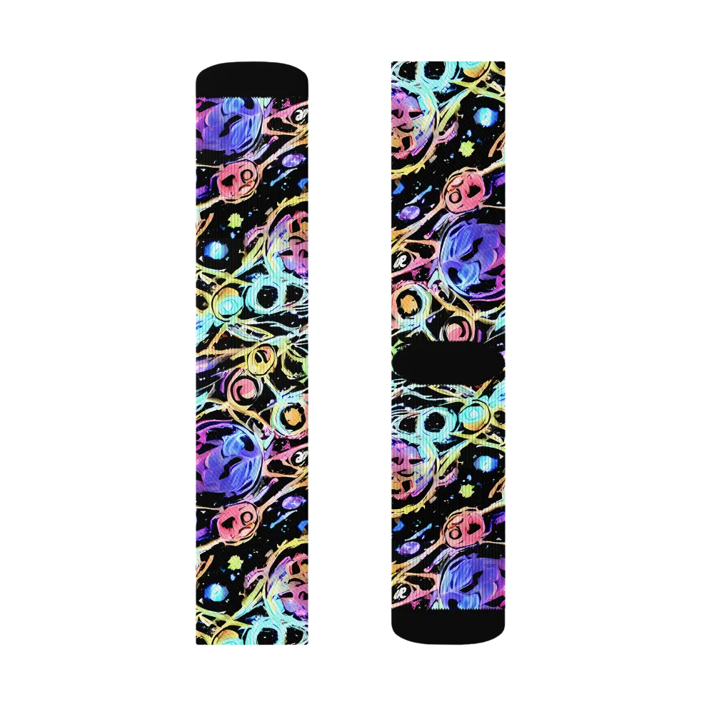 Galactic Jelly on Socks — Right Sock