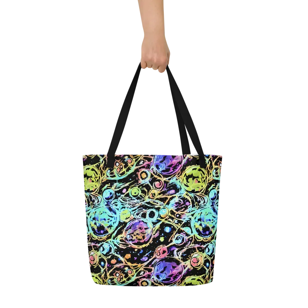Galactic Jelly on Large Tote Bag W/ Pocket — Front