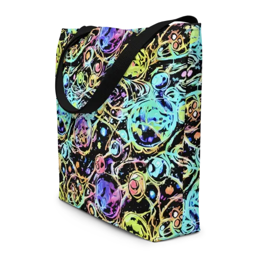 Galactic Jelly on a Large Tote Bag W/ Pocket